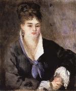 Pierre Renoir Lady in a Black Dress Germany oil painting artist